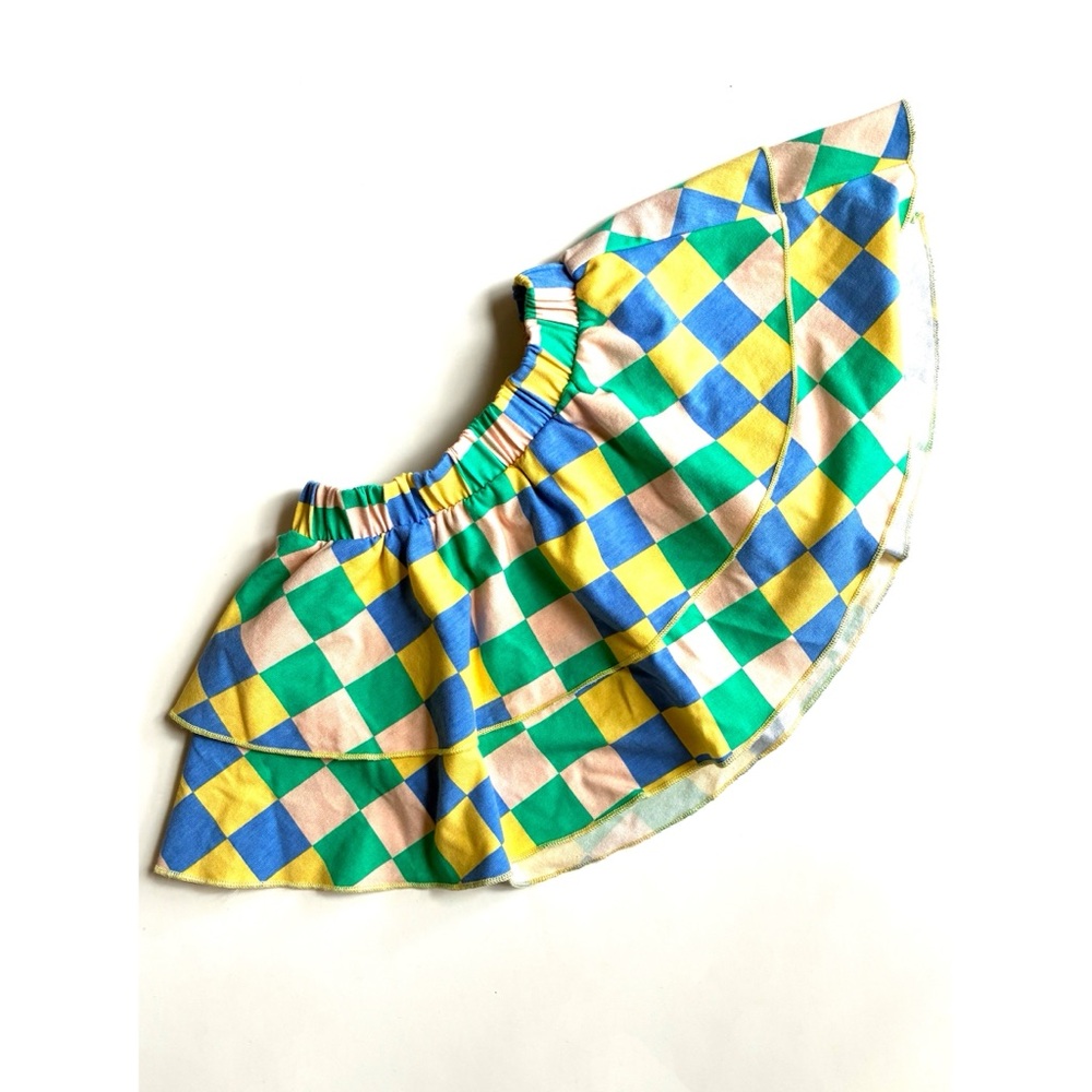 EUC Weekend House Kids Checkered Kids Skirt 3/4y
